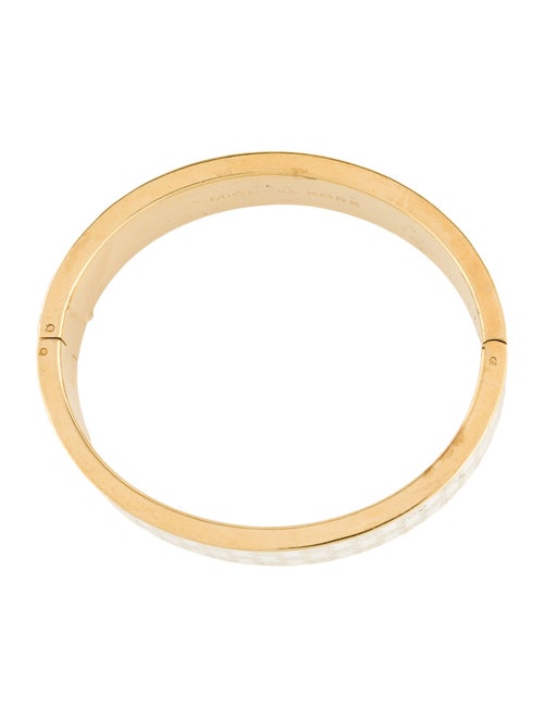 Michael Kors Enamel Logo Hinged Bangle Bracelet