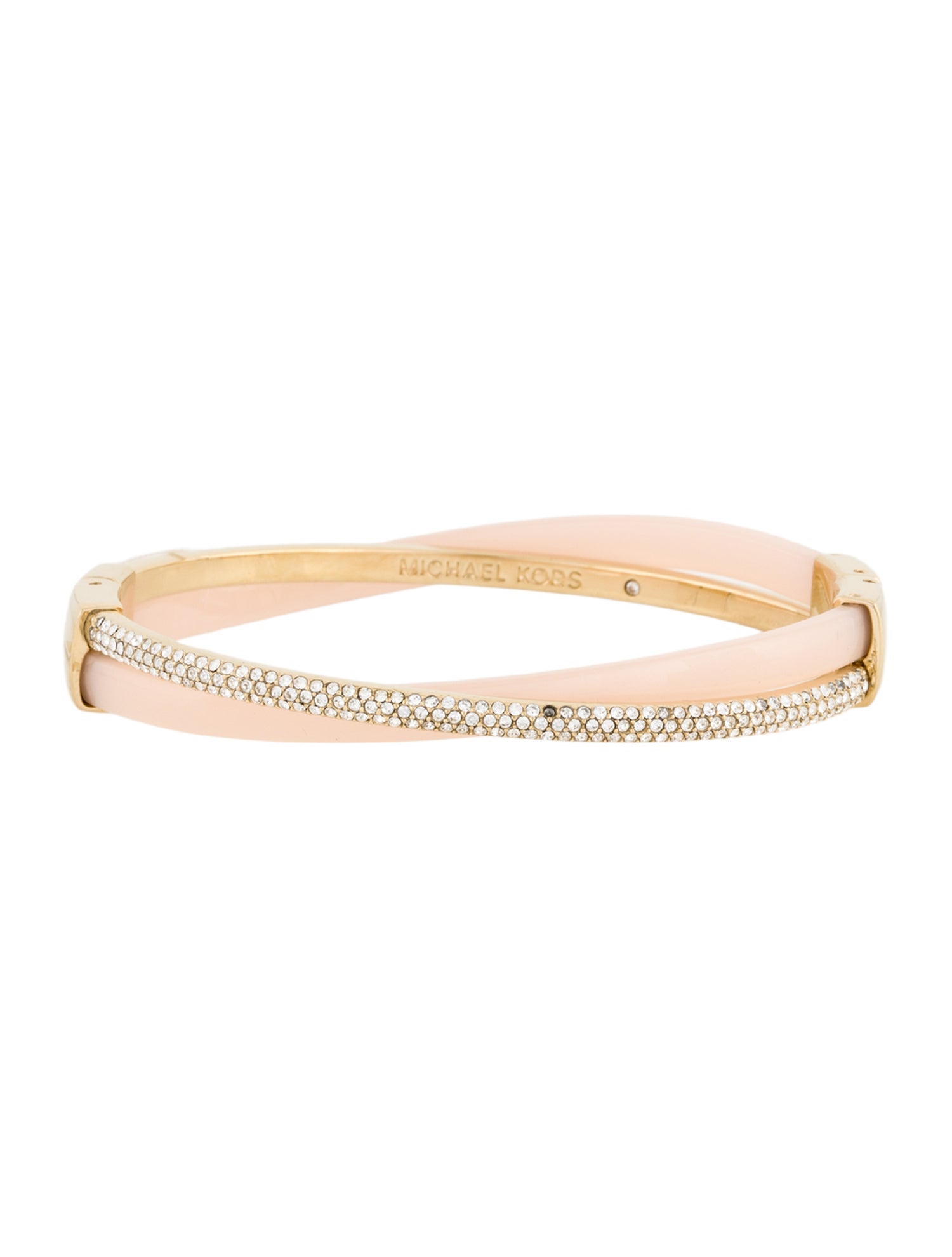Michael Kors Pavé Crisscross Hinged Bracelet