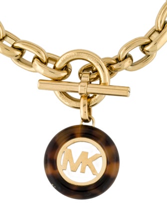 Michael Kors Resin Logo Charm Link Bracelet