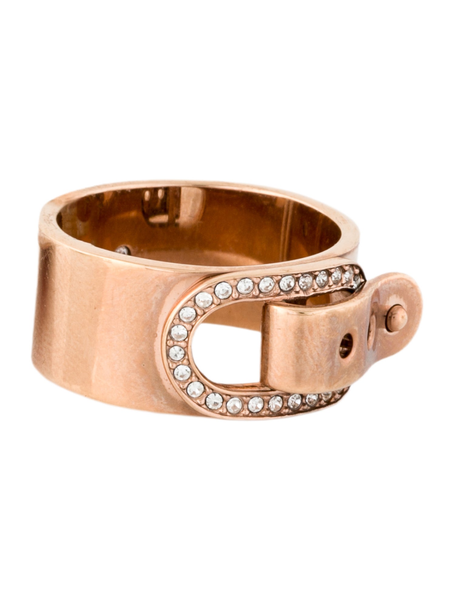 Michael Kors Crystal Buckle Ring