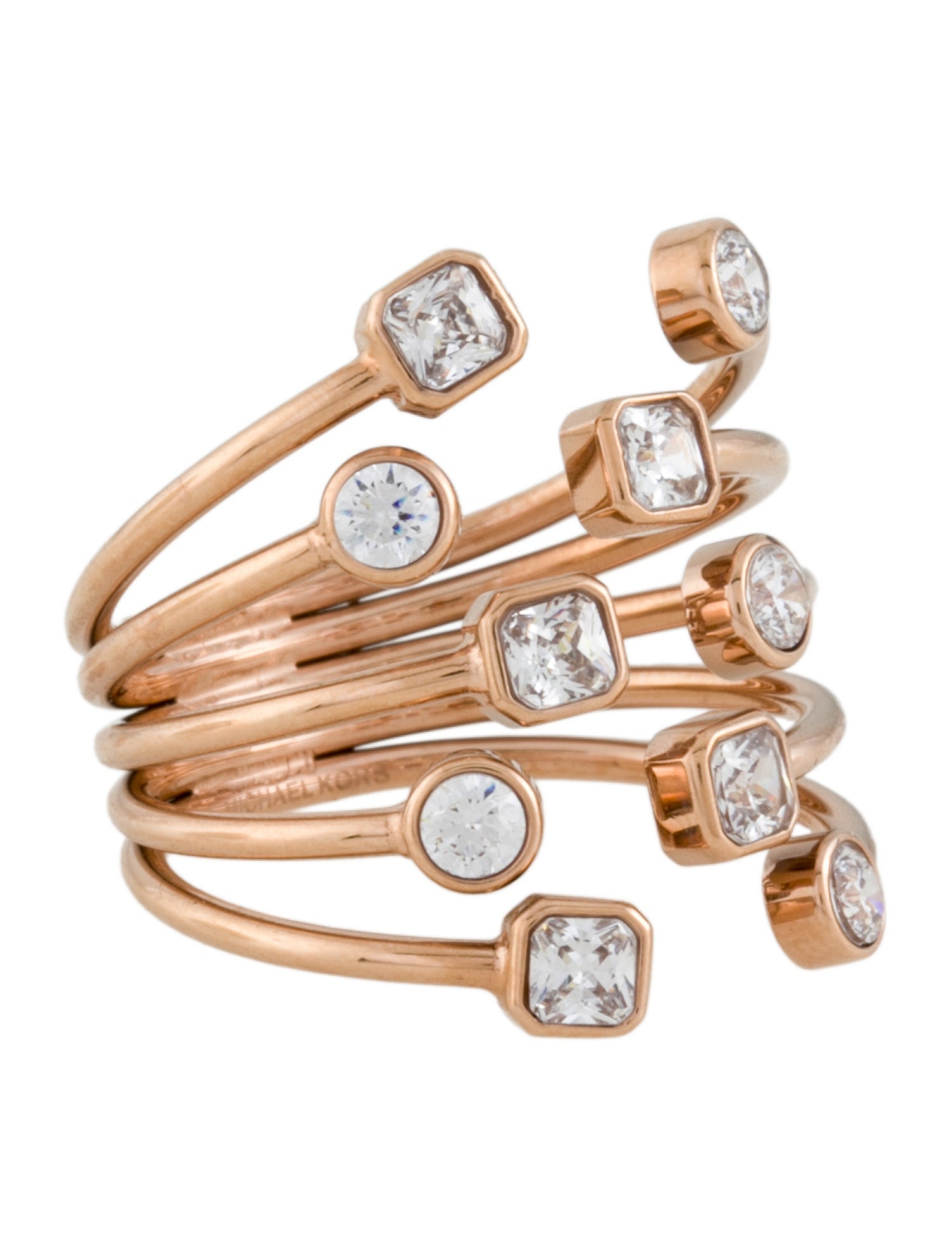 Michael Kors Crystal Open Scatter Ring