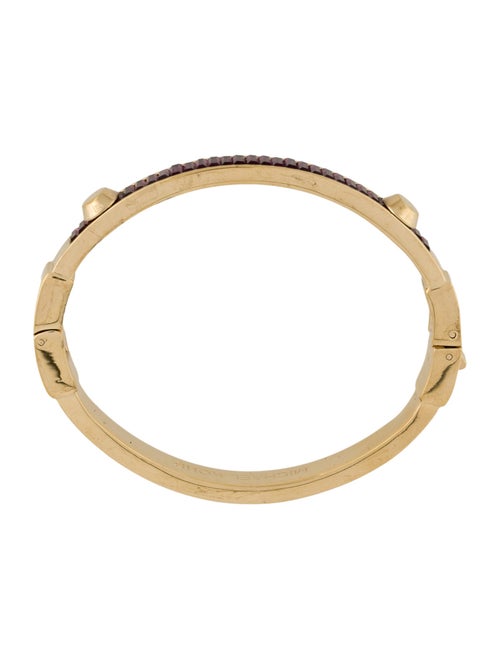 Michael Kors Crystal Hinged Bangle Bracelet