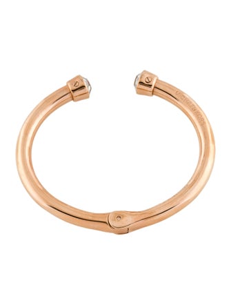 Michael Kors Crystal Hinged Cuff Bracelet
