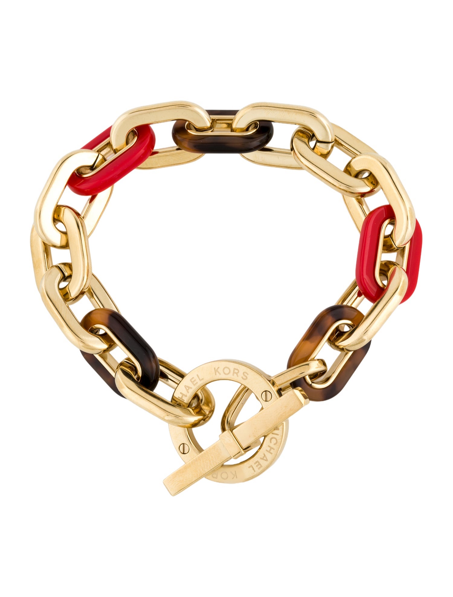 Michael Kors Resin Colorblocked Link Bracelet
