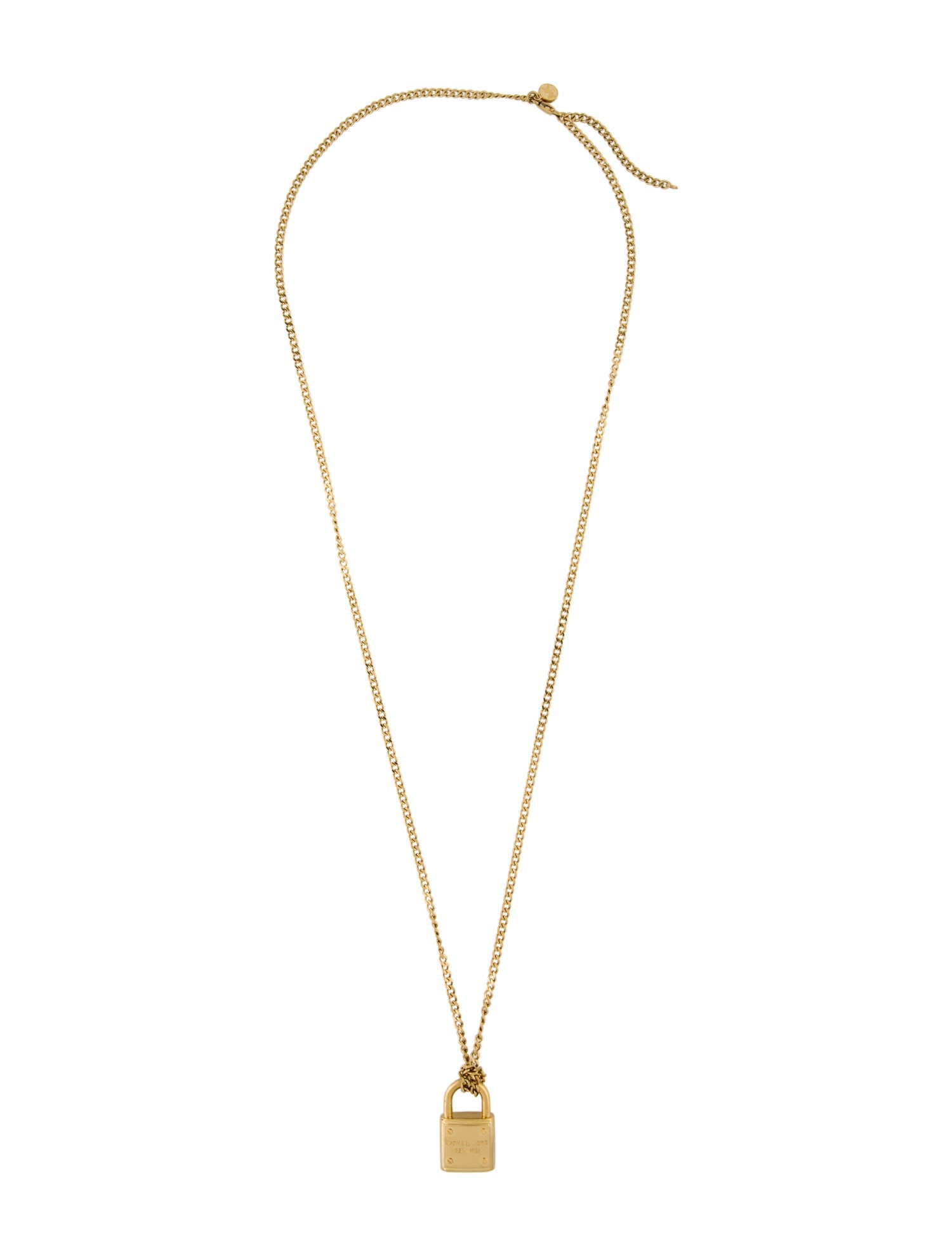 Michael Kors Logo Padlock Pendant Necklace