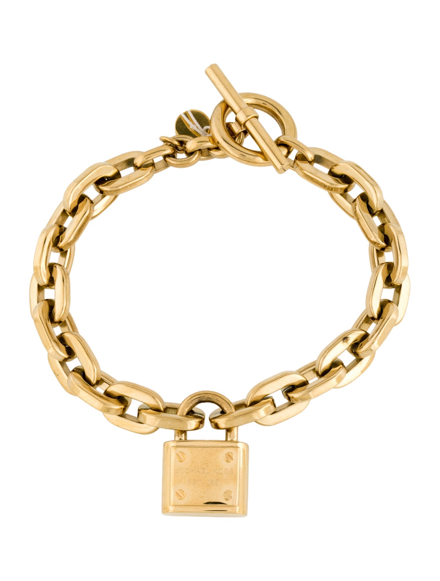Michael Kors Padlock Charm Link Bracelet