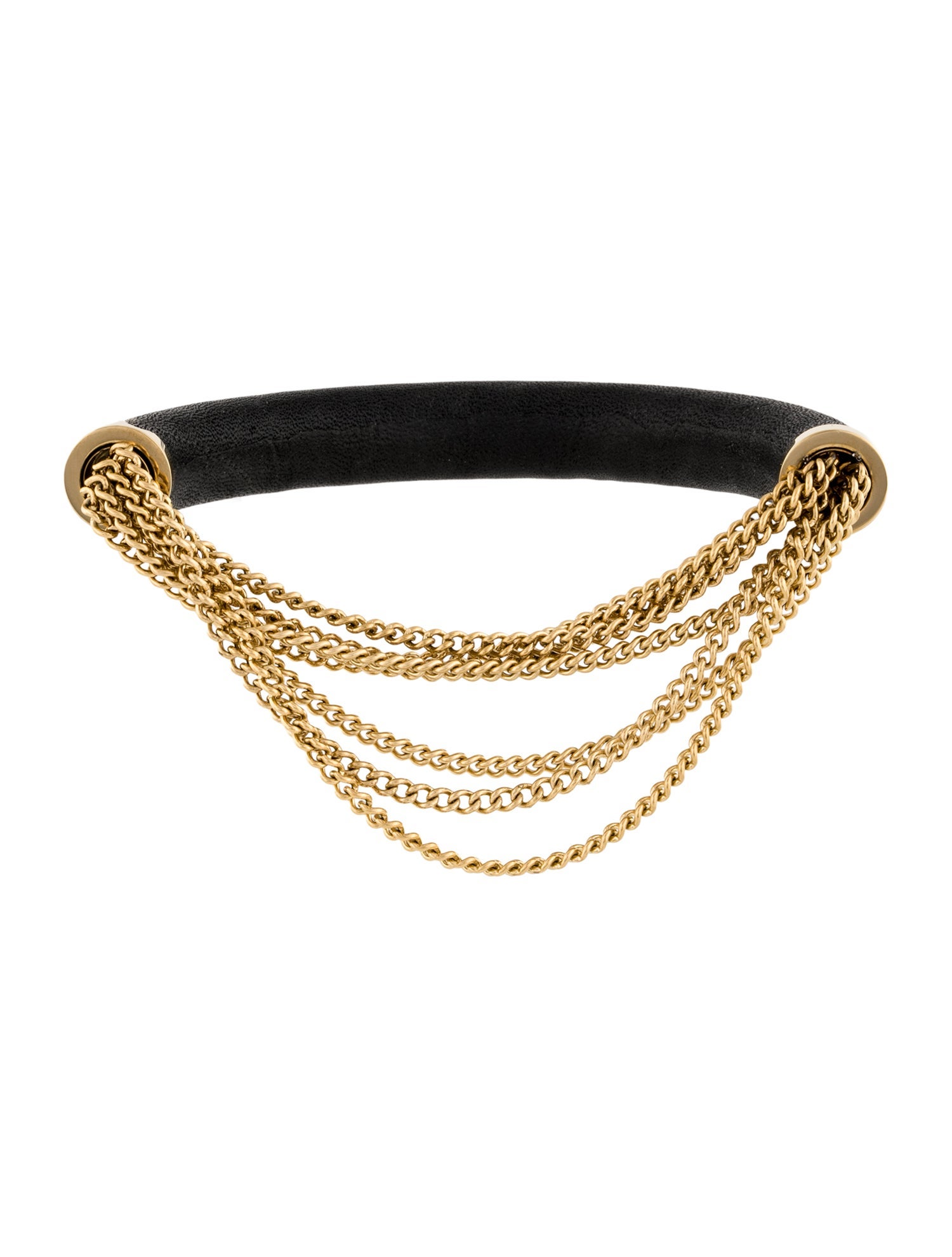 Michael Kors Leather Draped Magnetic Bangle Bracelet