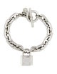 Michael Kors Padlock Charm Link Toggle Bracelet