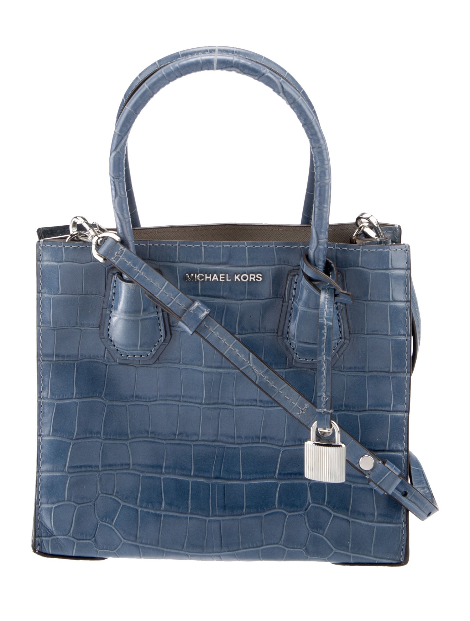 Michael Kors Embossed Leather Top Handle Bag