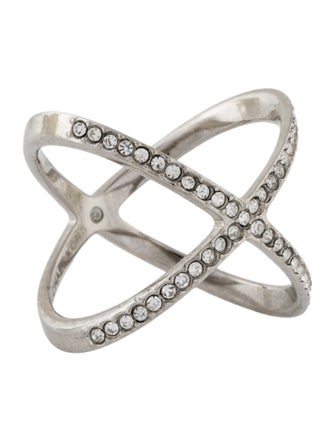 Michael Kors Crystal Crossover Ring