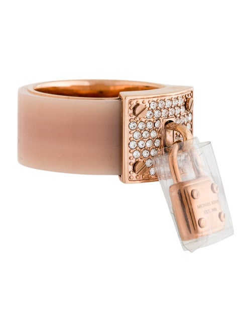 Michael Kors Crystal & Resin Lock Ring