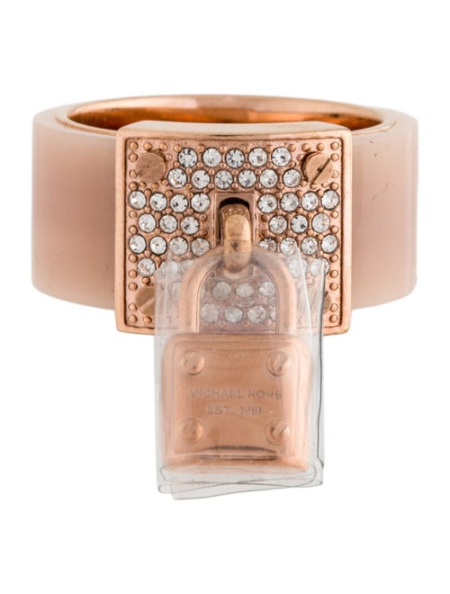 Michael Kors Crystal & Resin Lock Ring