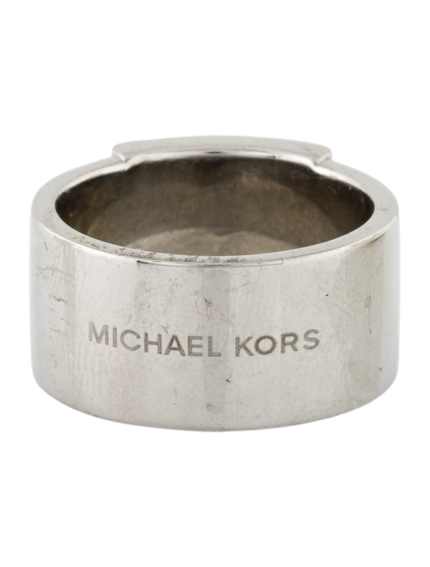 Michael Kors Crystal Pave Padlock Ring