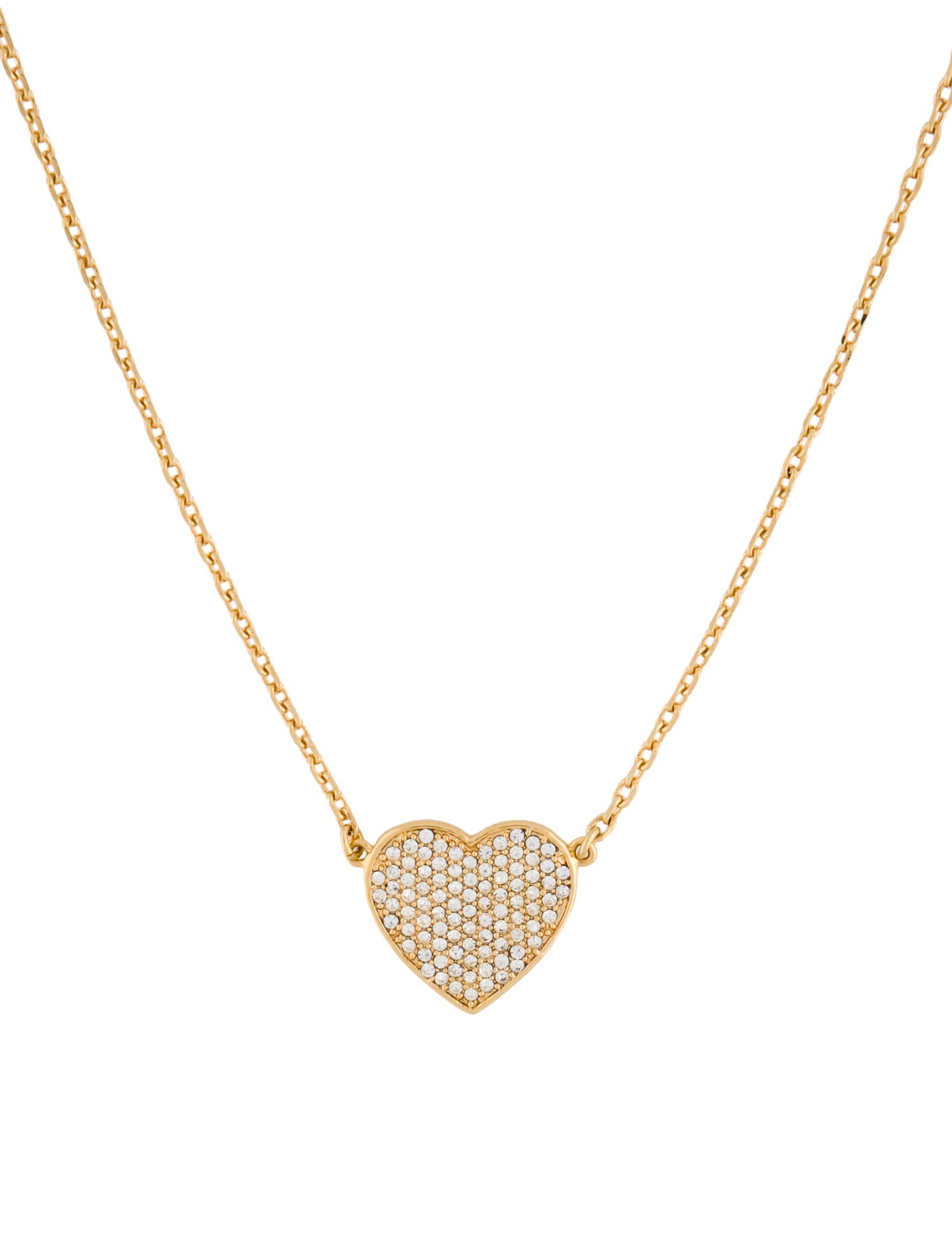 Michael Kors Crystal Heart Pendant Necklace