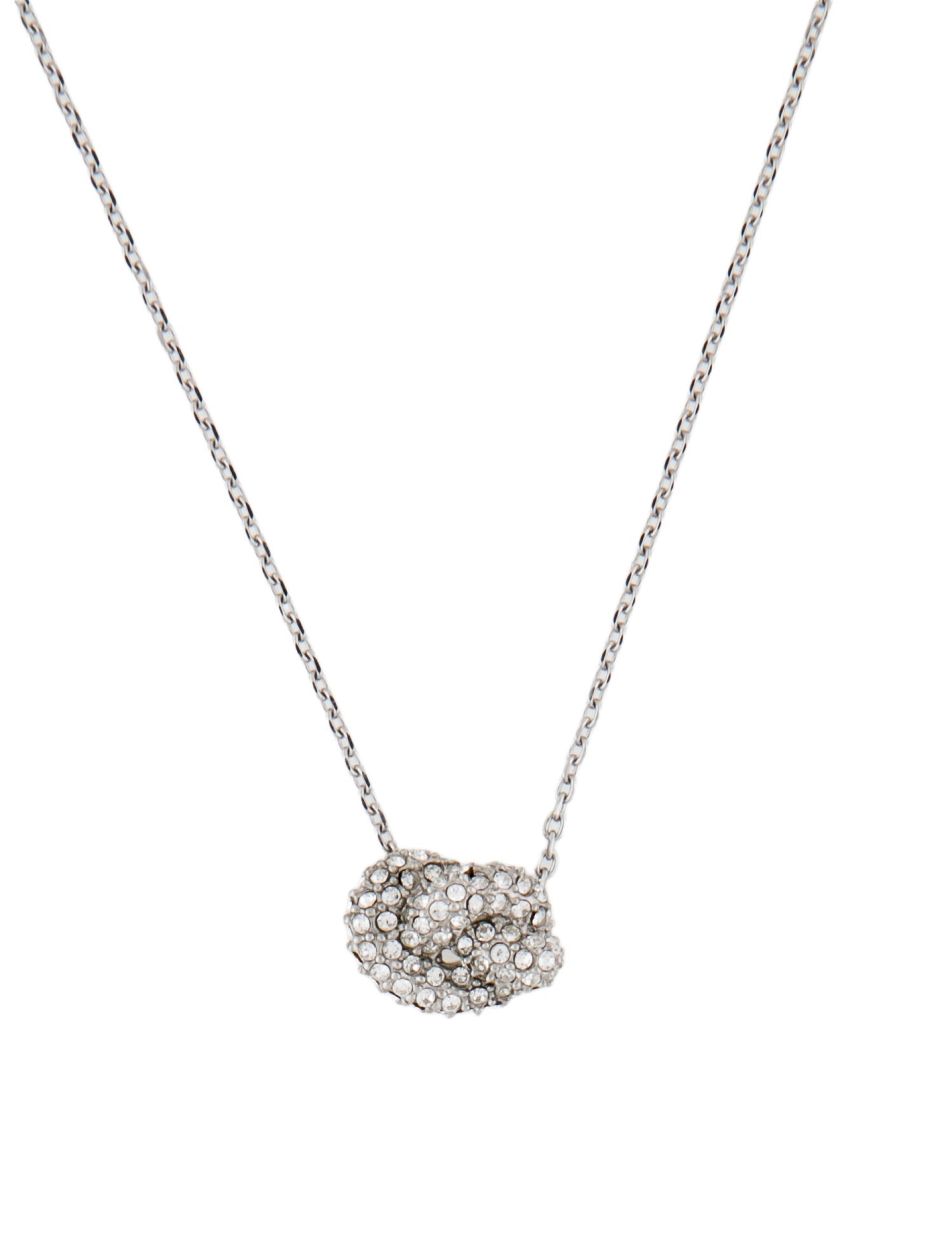 Michael Kors Crystal Knot Pendant Necklace
