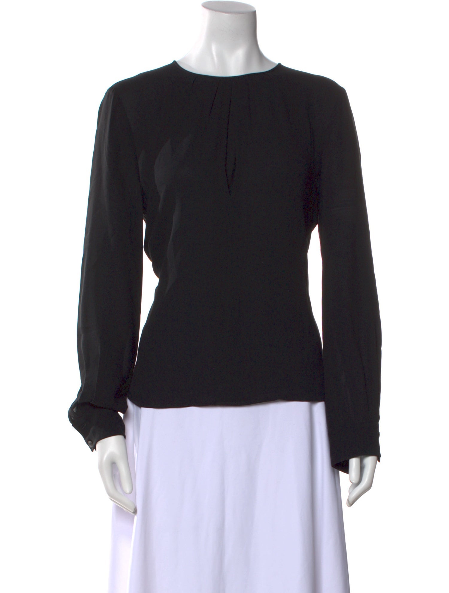 Michael Kors Silk Crew Neck Blouse