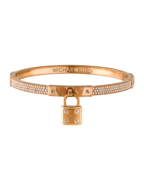 Michael Kors Crystal Lock Charm Bracelet