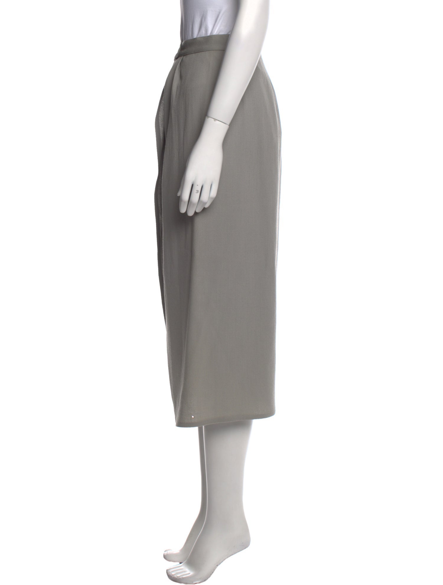 Michael Kors Wool Midi Length Skirt