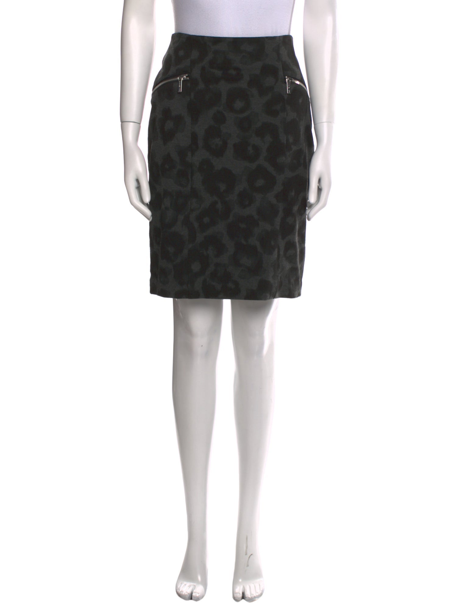 Michael Kors Animal Print Knee-Length Skirt