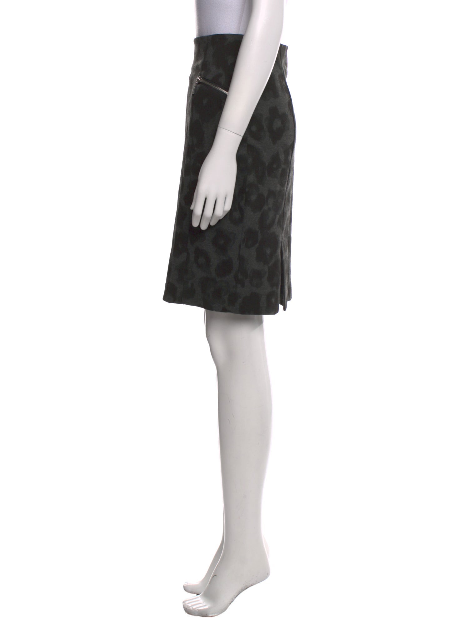 Michael Kors Animal Print Knee-Length Skirt