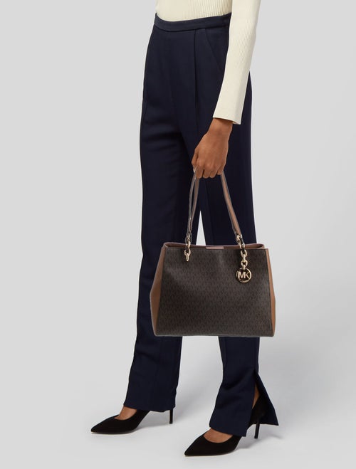 Michael Kors Monogram Top Handle Bag