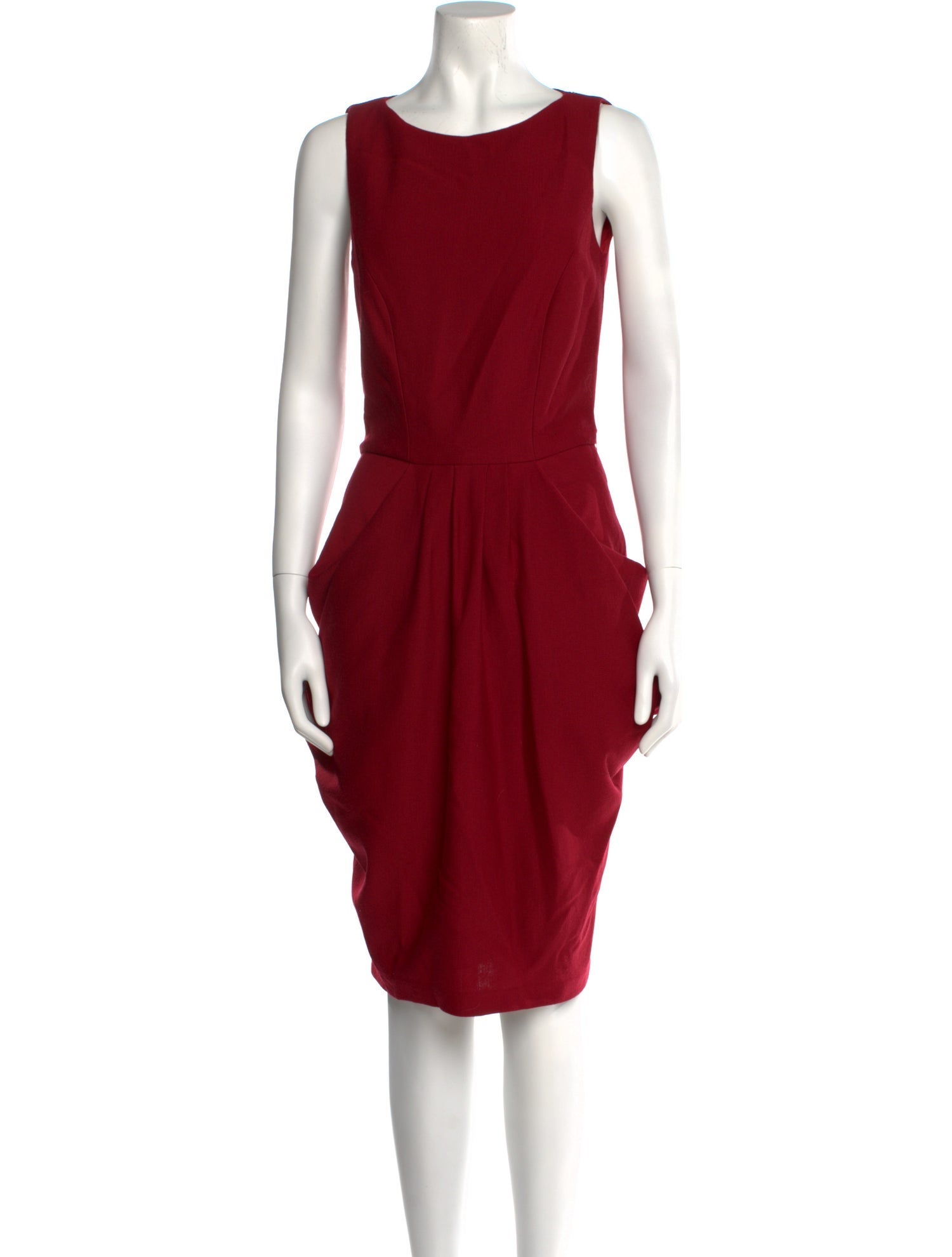 Michael Kors Virgin Wool Midi Length Dress