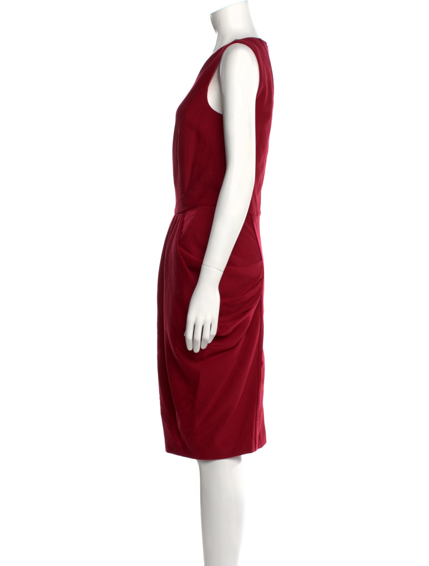 Michael Kors Virgin Wool Midi Length Dress