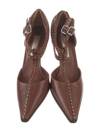 Michael Kors Leather T-Strap Pumps