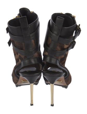 Michael Kors Leather Camouflage Print Slingback Pumps