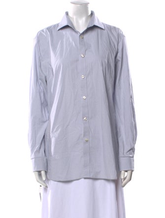 Michael Kors Long Sleeve Button-Up Top