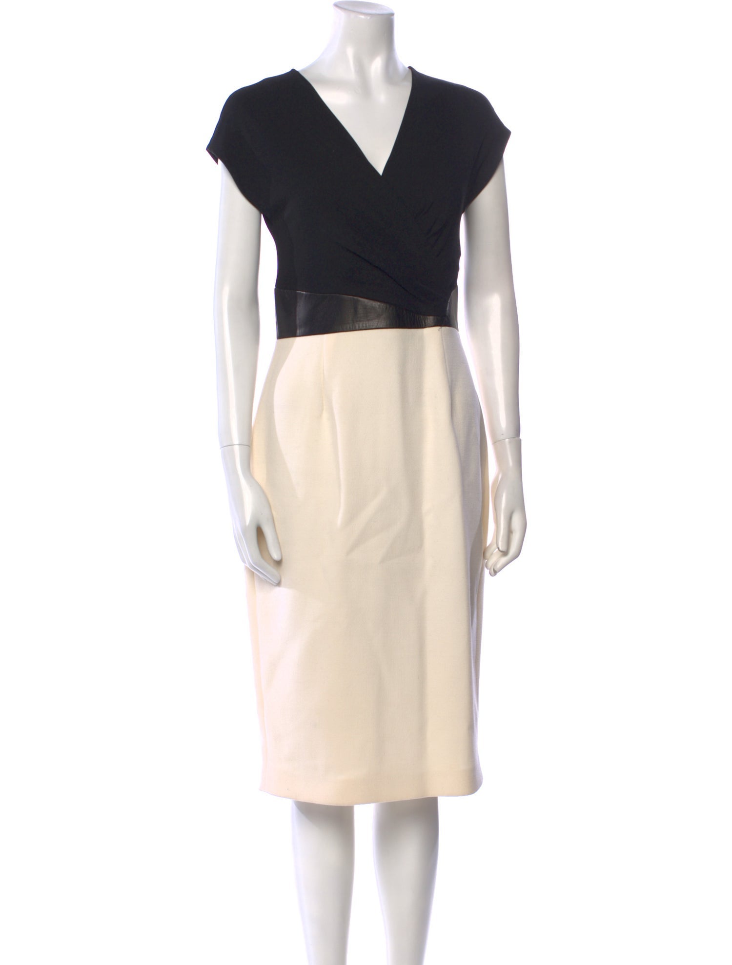 Michael Kors Virgin Wool Midi Length Dress