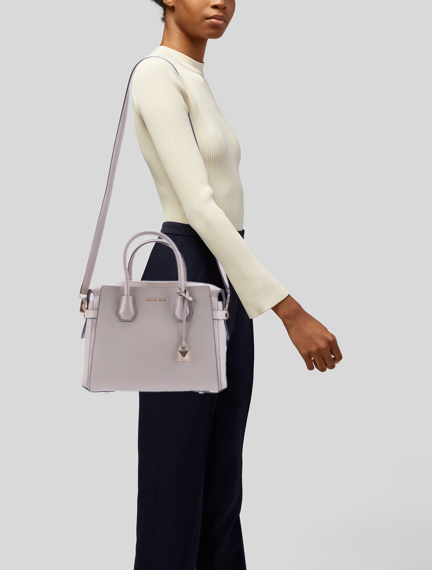 Michael Kors Leather Top Handle Bag