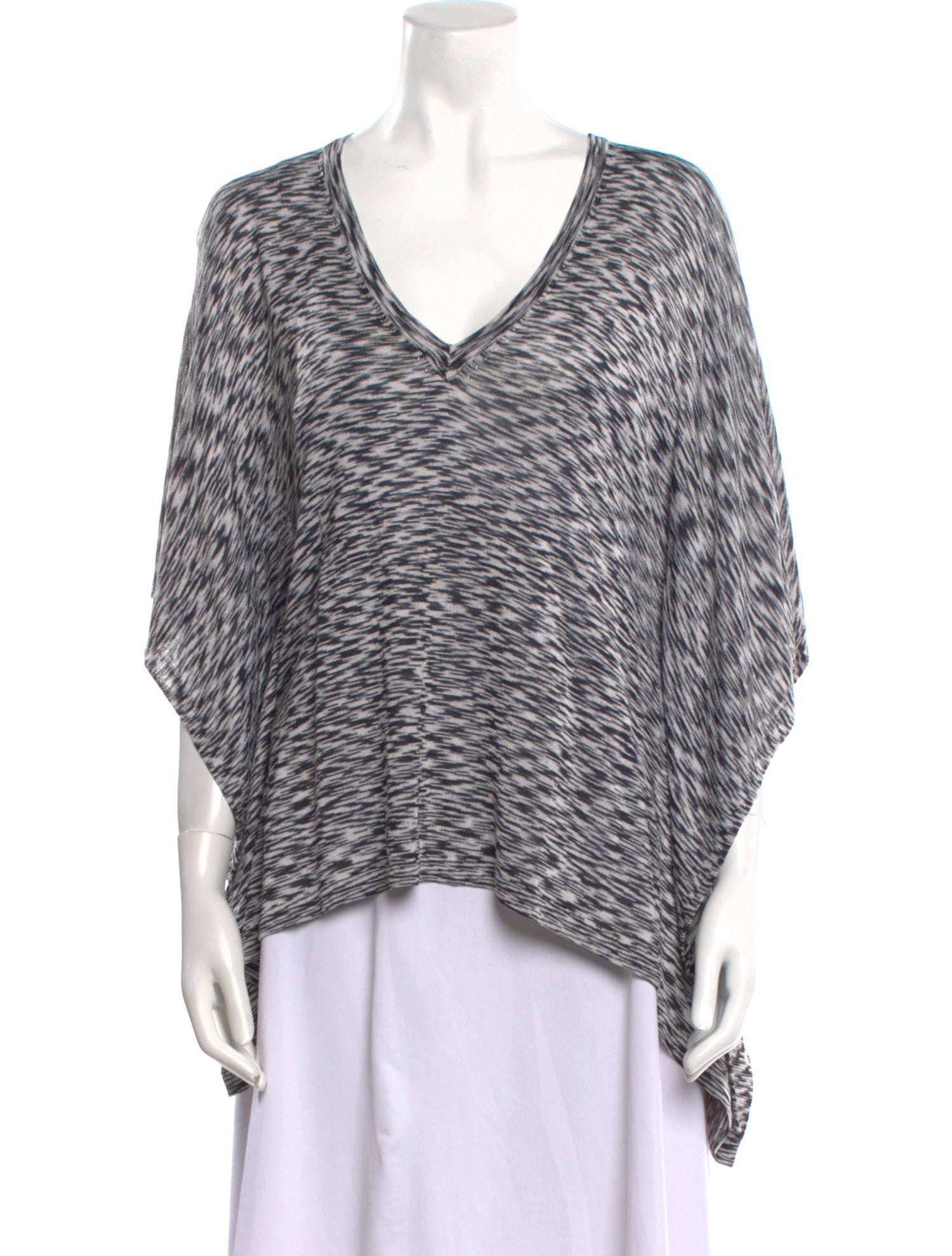 Michael Kors Printed V-Neck Sweater