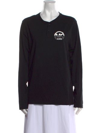 Michael Kors Graphic Print Crew Neck Sweatshirt