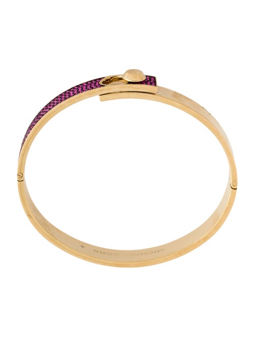 Michael Kors Crystal Pave Hinged Bangle Bracelet