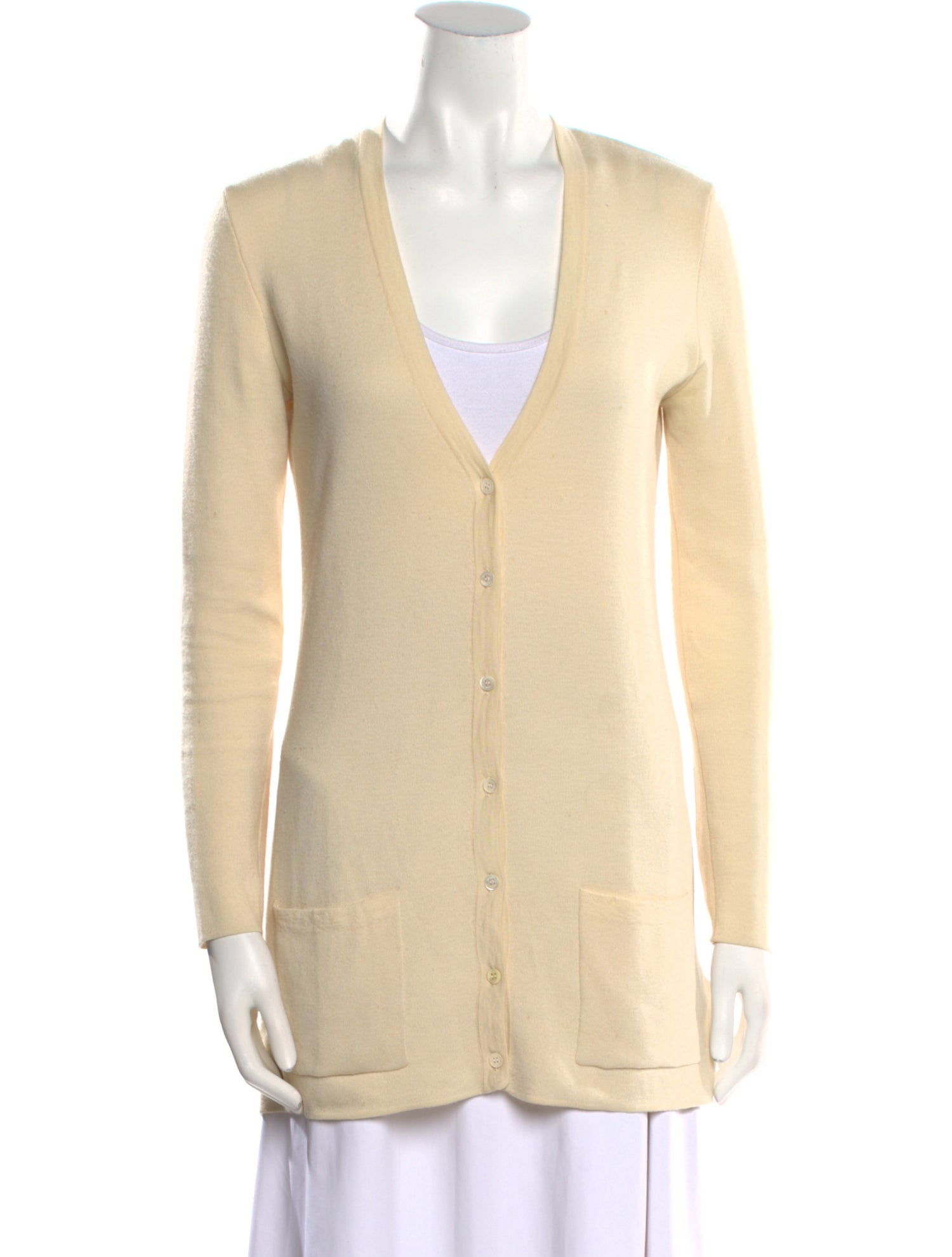 Michael Kors Cashmere Plunge Neckline Sweater