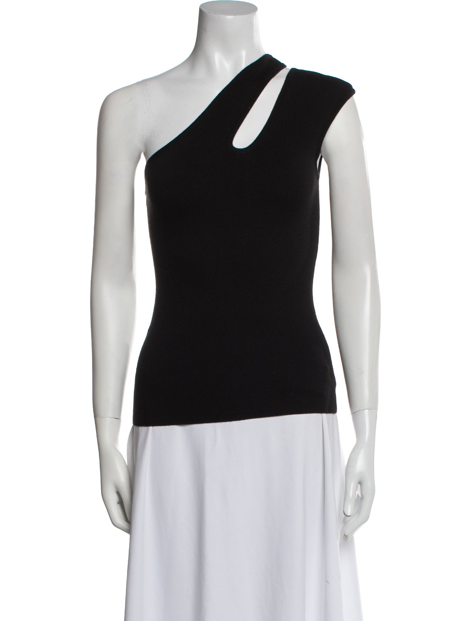 Michael Kors Cashmere One-Shoulder Top