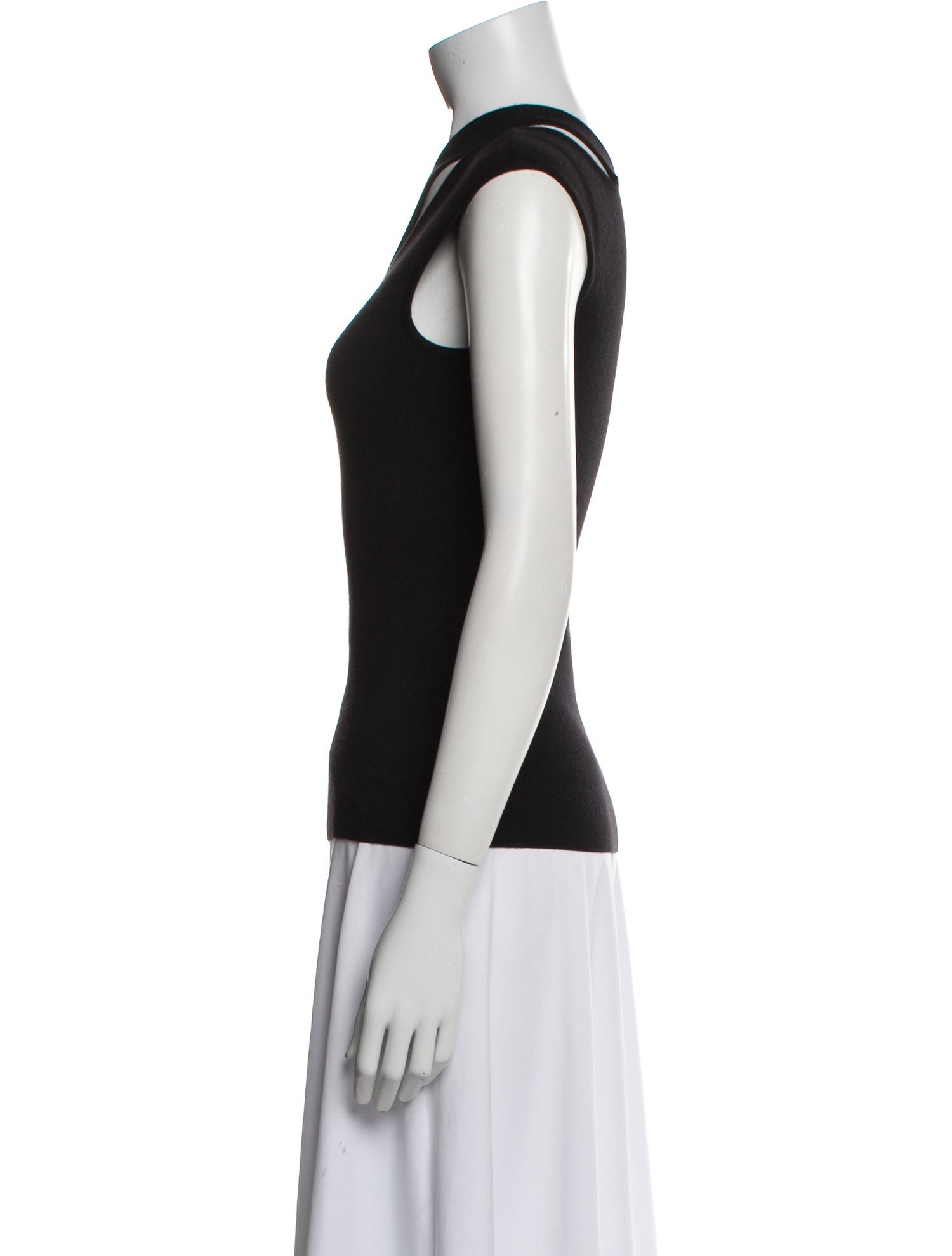 Michael Kors Cashmere One-Shoulder Top