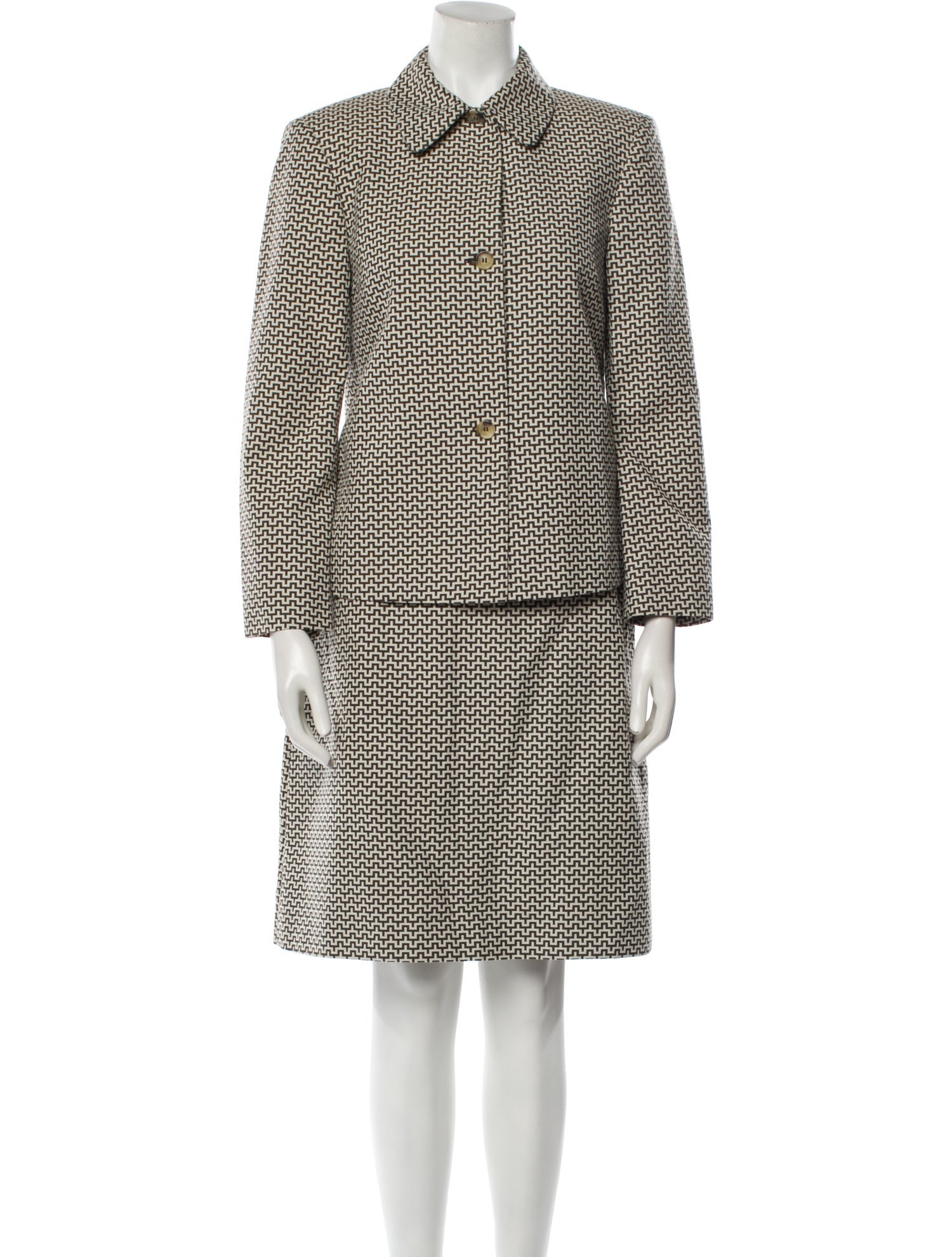 Michael Kors Printed Skirt Suit