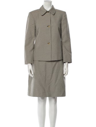 Michael Kors Printed Skirt Suit