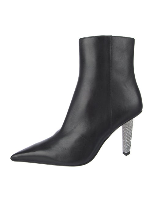 Michael Kors Leather Crystal Embellishments Boots