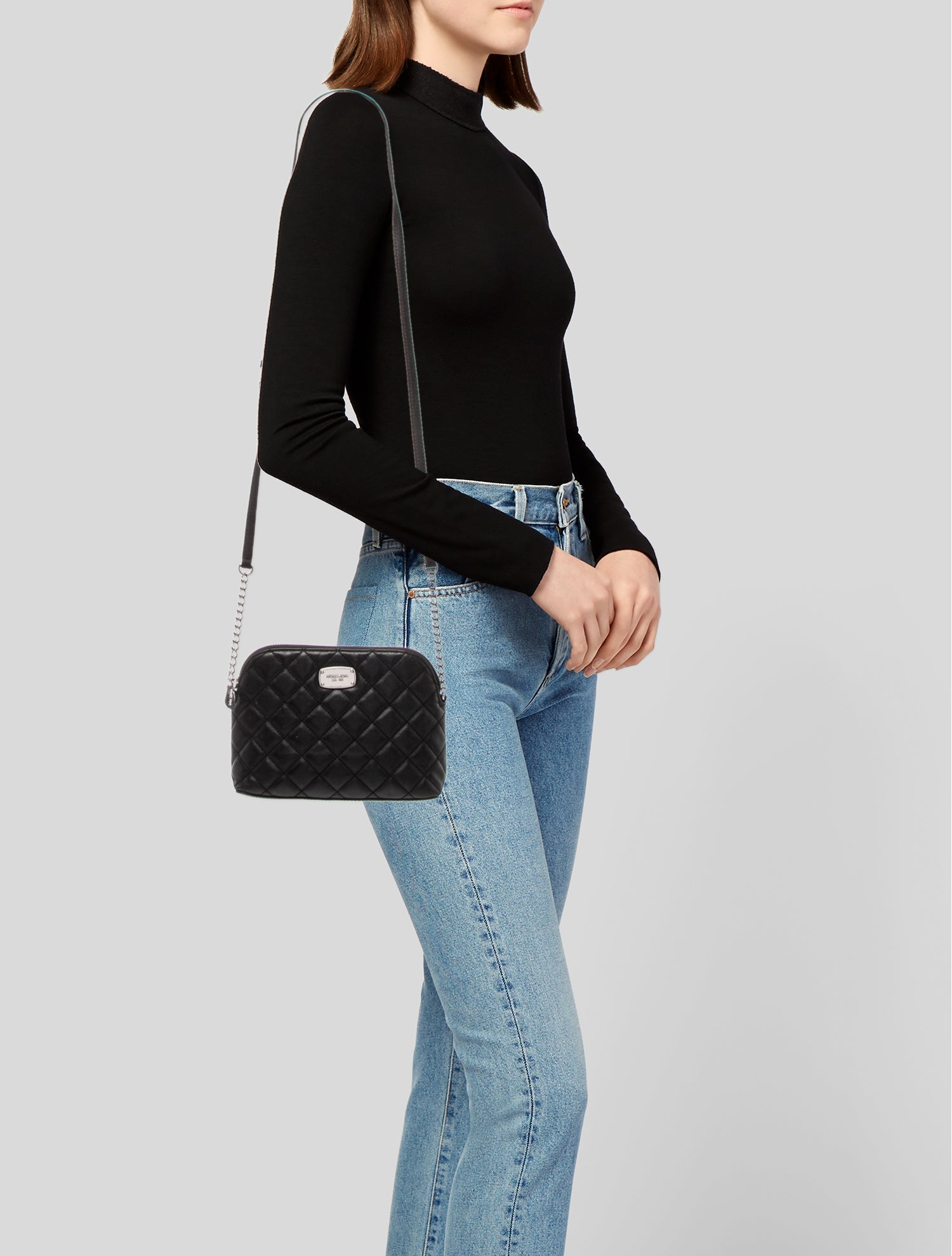 Michael Kors Leather Messenger Bag