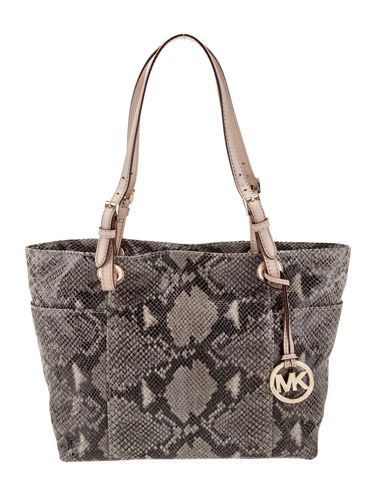 Michael Michael Kors Embossed Leather Shoulder Bag