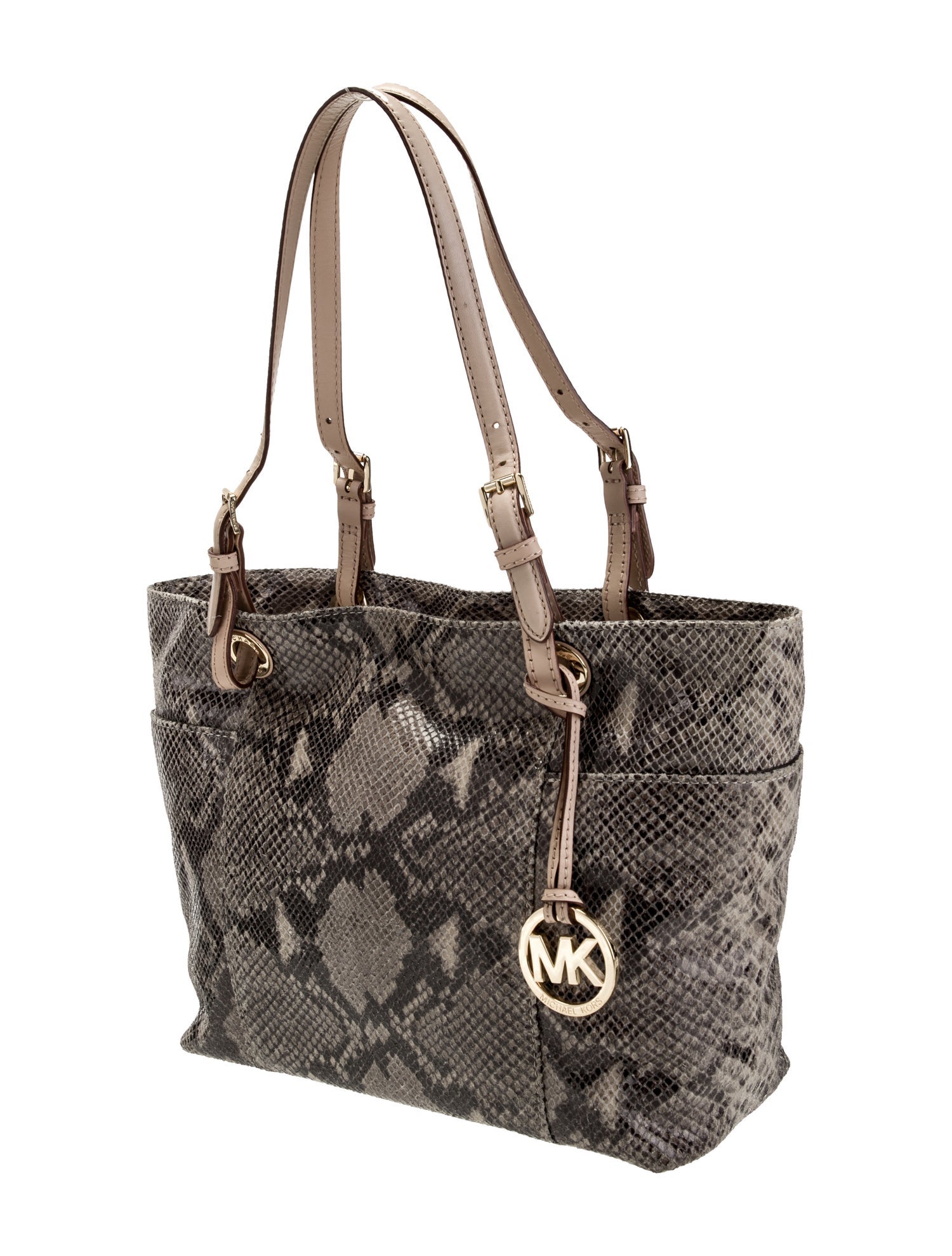 Michael Michael Kors Embossed Leather Shoulder Bag