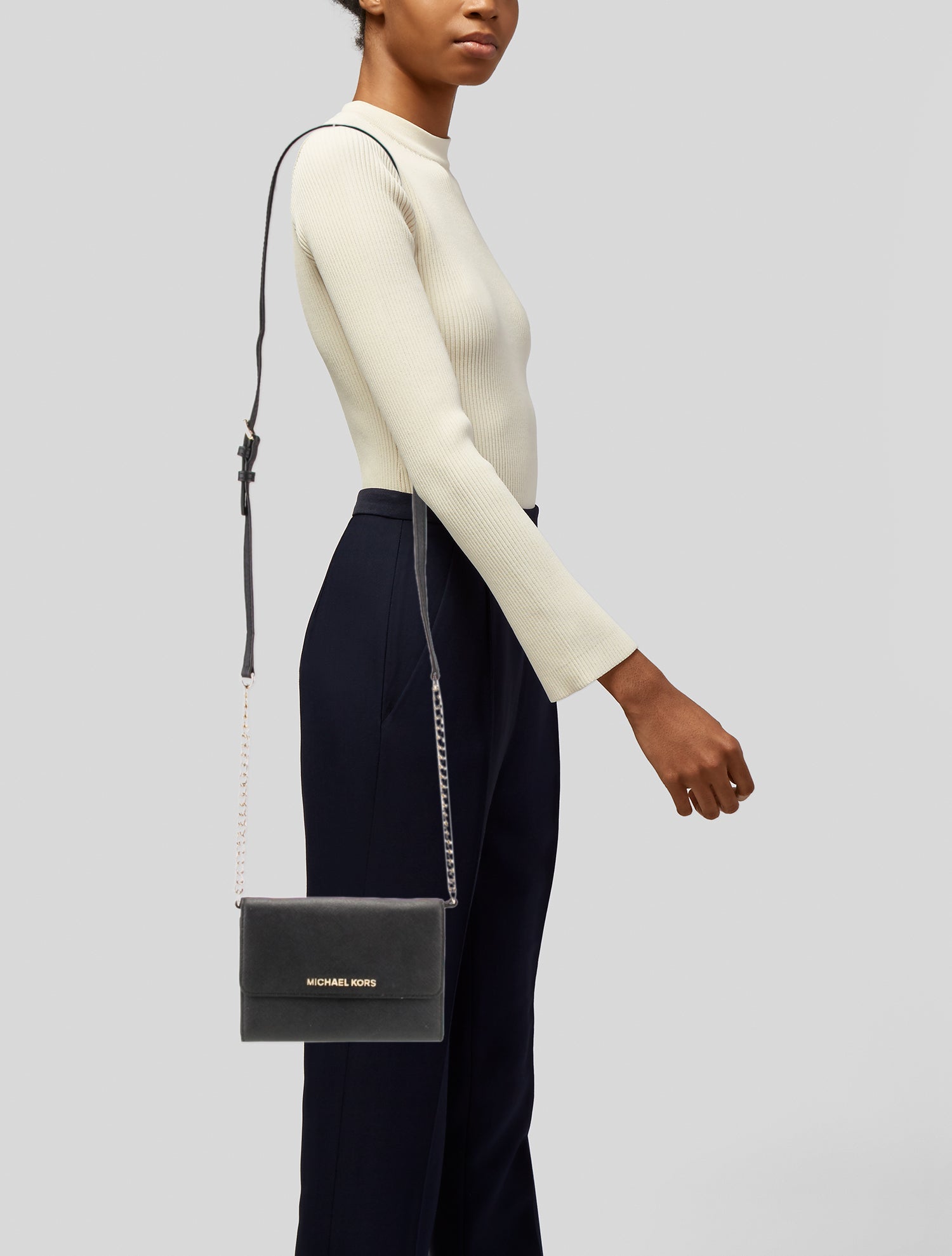 Michael Kors Saffiano Leather Crossbody Bag