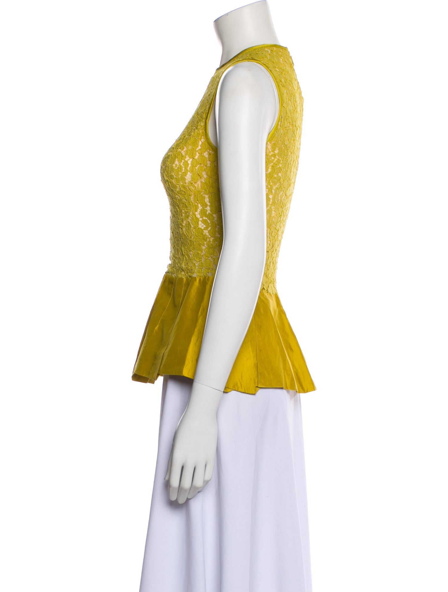 Michael Kors Lace Pattern Crew Neck Top