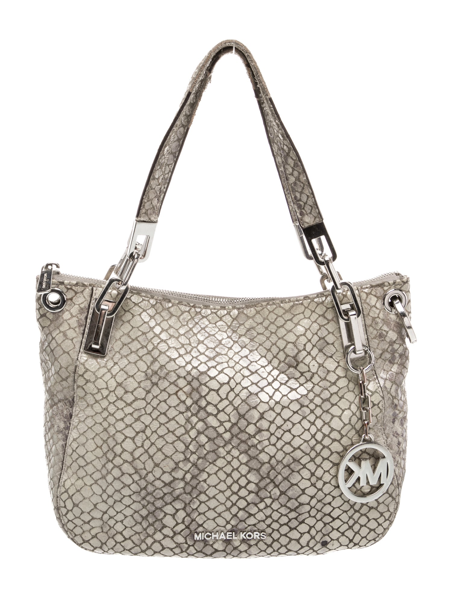 Michael Michael Kors Embossed Leather Shoulder Bag