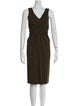 Michael Kors V-Neck Midi Length Dress