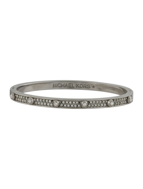 Michael Kors Crystal Hinged Bangle Bracelet