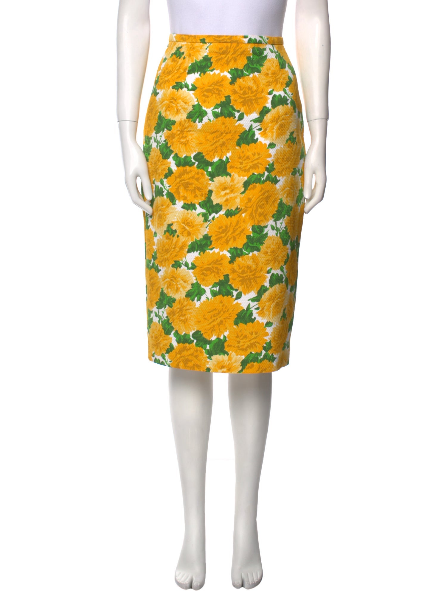 Michael Kors Floral Print Knee-Length Skirt